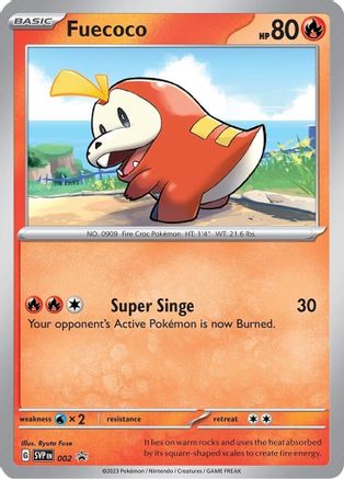 Fuecoco 002  - Holofoil SV Scarlet & Violet Promo Cards - Promo