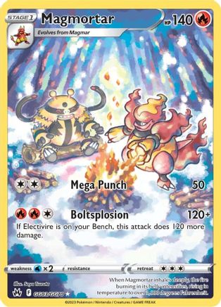 Magmortar GG03/GG70  - Holofoil Crown Zenith Galarian Gallery - Ultra Rare