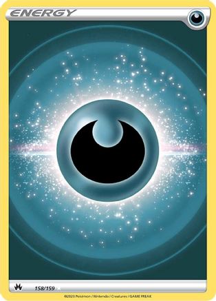 Darkness Energy (Texture Full Art) 158/159  - Holofoil Crown Zenith - Ultra Rare