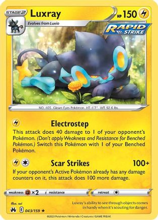 Luxray (43) (43) 043/159  Crown Zenith - Rare