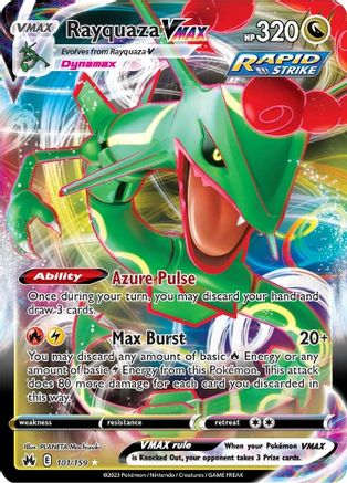 Rayquaza VMAX (101) (101) 101/159  - Holofoil Crown Zenith - Ultra Rare
