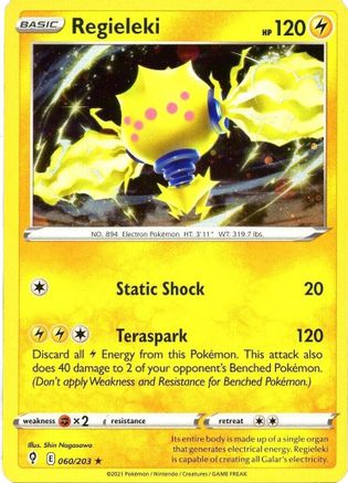 Regieleki (Cosmos Holo) (060/203) [Miscellaneous Cards & Products] Holofoil - Holo Rare