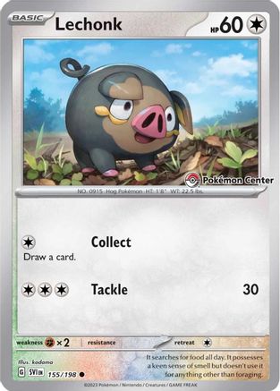 Lechonk (Pokemon Center Exclusive) (155) [Miscellaneous Cards & Products] Holofoil - Common