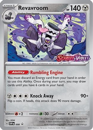 Revavroom (Prerelease) (008) [SV Scarlet & Violet Promo Cards] Holofoil - Promo