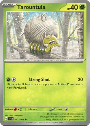 Tarountula 017/198  SV01 Scarlet & Violet Base Set - Common