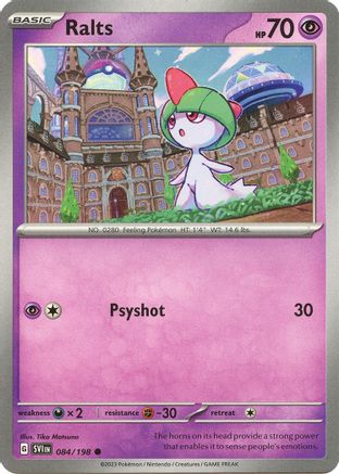 Ralts 084/198  - Reverse Holofoil SV01 Scarlet & Violet Base Set - Common