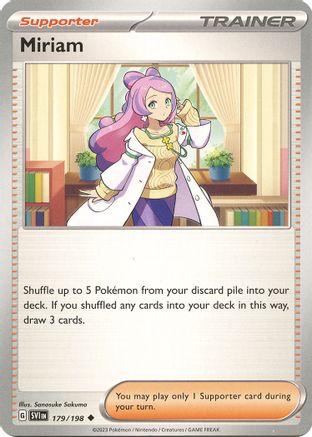 Miriam 179/198  SV01 Scarlet & Violet Base Set - Uncommon