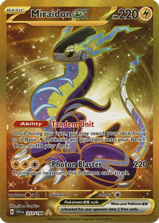 Miraidon ex 253/198  - Holofoil SV01 Scarlet & Violet Base Set - Hyper Rare
