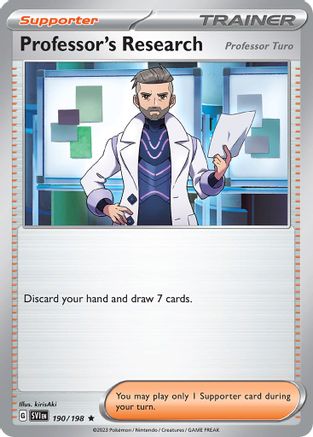 Professor's Research [Professor Turo] (Non-Holo) 190/198  Deck Exclusives - Promo