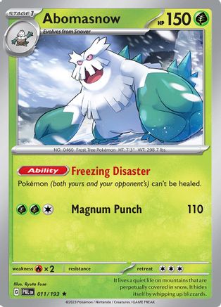 Abomasnow (011) [SV02 Paldea Evolved] Holofoil - Rare