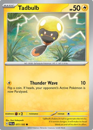 Tadbulb 077/193  - Reverse Holofoil SV02 Paldea Evolved - Common