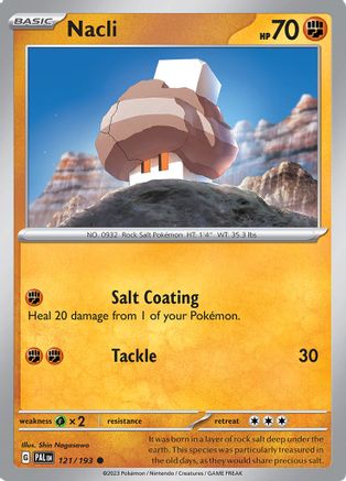 Nacli 121/193  SV02 Paldea Evolved - Common