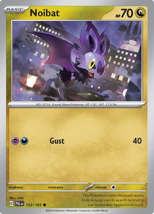 Noibat 152/193  - Reverse Holofoil SV02 Paldea Evolved - Common
