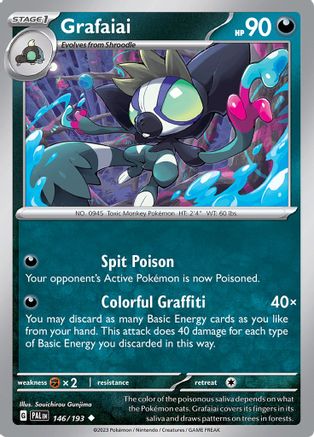 Grafaiai 146/193  SV02 Paldea Evolved - Uncommon