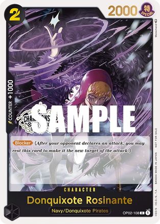 Donquixote Rosinante (Store Championship 2023 Participation Pack Vol.1) (OP02-108) - One Piece Promotion Cards Foil