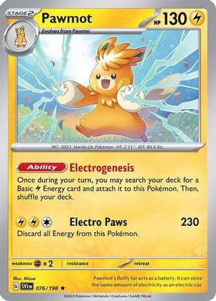 Pawmot (Line Holo) 076/198  - Holofoil Miscellaneous Cards & Products - Rare