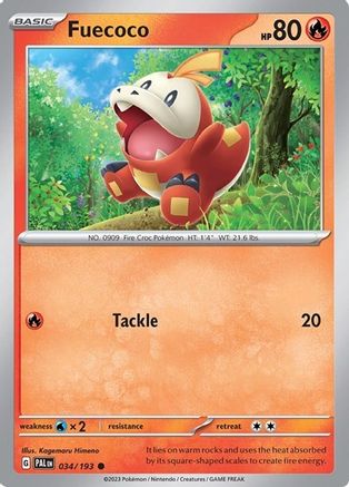 Fuecoco (Summer 2023 Collector Chest) (034/193) [Miscellaneous Cards & Products] Holofoil - Common