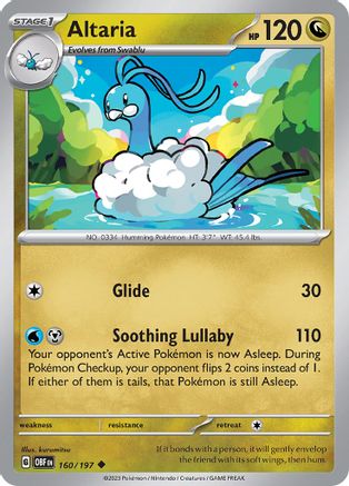 Altaria (160) [SV03 Obsidian Flames] Normal - Uncommon