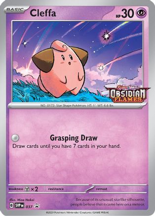 Cleffa (Prerelease) (037) [SV Scarlet & Violet Promo Cards] Holofoil - Promo