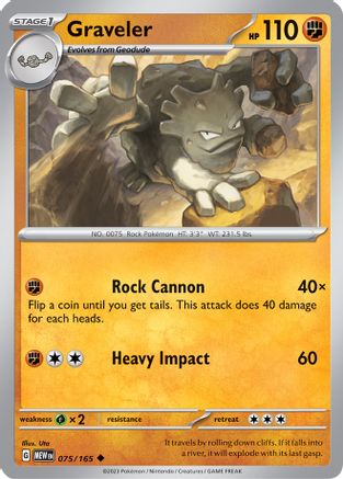 Graveler (075) [SV Scarlet & Violet 151] Normal - Uncommon