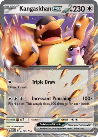 Kangaskhan ex (115/165) [SV Scarlet & Violet 151] Holofoil - Double Rare