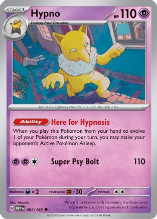 Hypno (097) [SV Scarlet & Violet 151] Normal - Uncommon