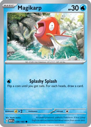 Magikarp 129  - Reverse Holofoil SV Scarlet & Violet 151 - Common