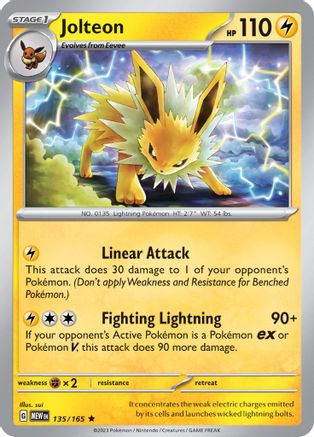 Jolteon (135) [SV Scarlet & Violet 151] Holofoil - Rare