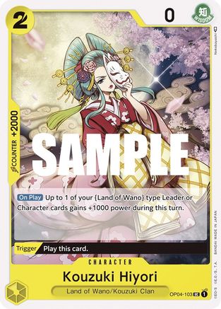 Kouzuki Hiyori (OP04-103) - Kingdoms of Intrigue