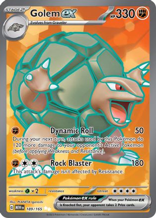 Golem ex (189/165) [SV Scarlet & Violet 151] Holofoil - Ultra Rare