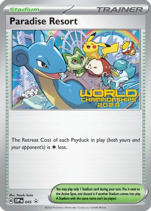 Paradise Resort (World Championships 2023) (045) [SV Scarlet & Violet Promo Cards] Normal - Promo