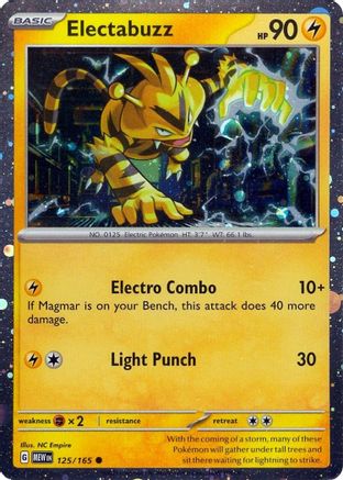 Electabuzz (Cosmos Holo) (125/165) [Miscellaneous Cards & Products] Holofoil - Promo