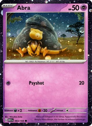 Abra (Cosmos Holo) (063/165) [Miscellaneous Cards & Products] Holofoil - Promo
