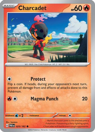Charcadet 025/182  - Reverse Holofoil SV04 Paradox Rift - Common