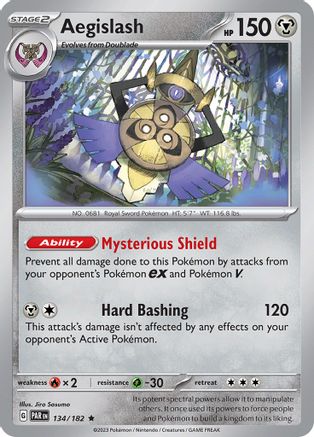 Aegislash (134/182) [SV04 Paradox Rift] Holofoil - Rare