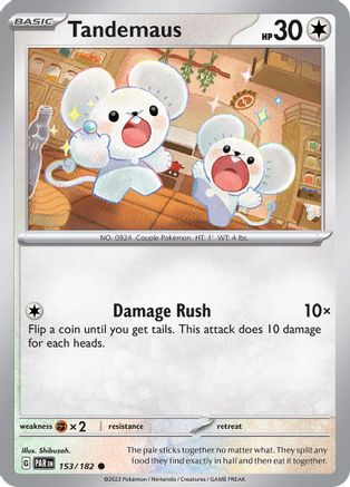 Tandemaus 153/182  - Reverse Holofoil SV04 Paradox Rift - Common