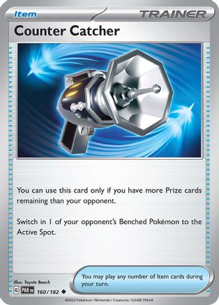 Counter Catcher 160/182  - Reverse Holofoil SV04 Paradox Rift - Uncommon