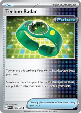 Techno Radar 180/182  - Reverse Holofoil SV04 Paradox Rift - Uncommon