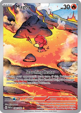 Magby 186/182  - Holofoil SV04 Paradox Rift - Illustration Rare