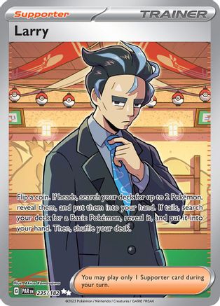 Larry 235/182  - Holofoil SV04 Paradox Rift - Ultra Rare