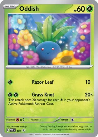 Oddish (102) [SV Scarlet & Violet Promo Cards] Normal - Promo