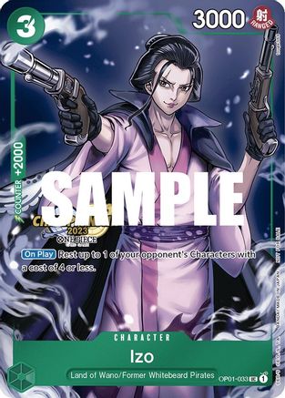 Izo (CS 2023 Celebration Pack) (OP01-033) - One Piece Promotion Cards Foil