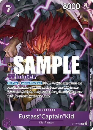 Eustass"Captain"Kid (CS 2023 Top Players Pack) [Winner] (ST10-013) - One Piece Promotion Cards Foil