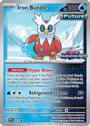 Iron Bundle (Prerelease) 058  - Holofoil SV Scarlet & Violet Promo Cards - Promo