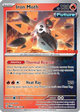 Iron Moth (Gamestop Promo) (028/182) [Miscellaneous Cards & Products] Reverse Holofoil - Promo