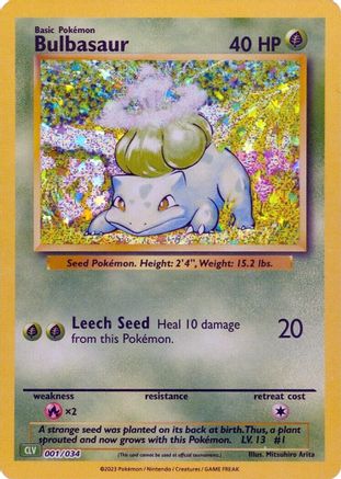 Bulbasaur (001) [Trading Card Game Classic] Holofoil - Classic Collection