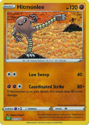 Hitmonlee (011) [Trading Card Game Classic] Holofoil - Classic Collection