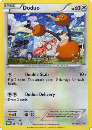 Doduo (013) [Trading Card Game Classic] Holofoil - Classic Collection