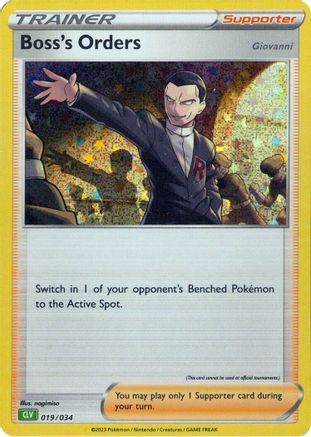 Boss's Orders (CLV) (019) [Trading Card Game Classic] Holofoil - Classic Collection