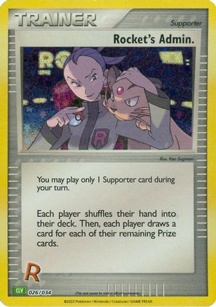 Rocket's Admin. (CLV) (026) [Trading Card Game Classic] Holofoil - Classic Collection